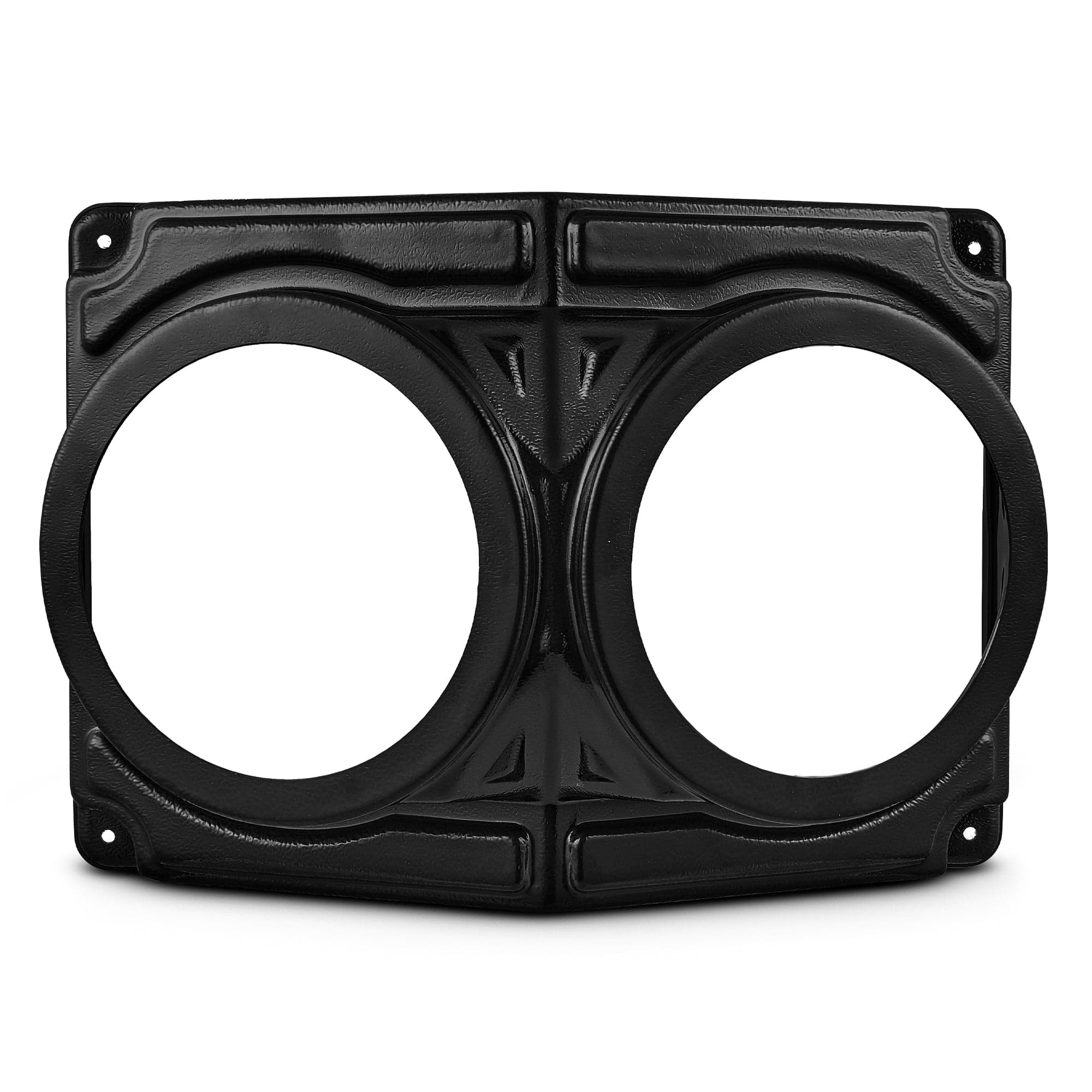 Soporte universal de montaje plano para dos altavoces de 6,5 pulgadas: ideal para vehículos todoterreno, UTV, carritos de golf, barcos y más.
