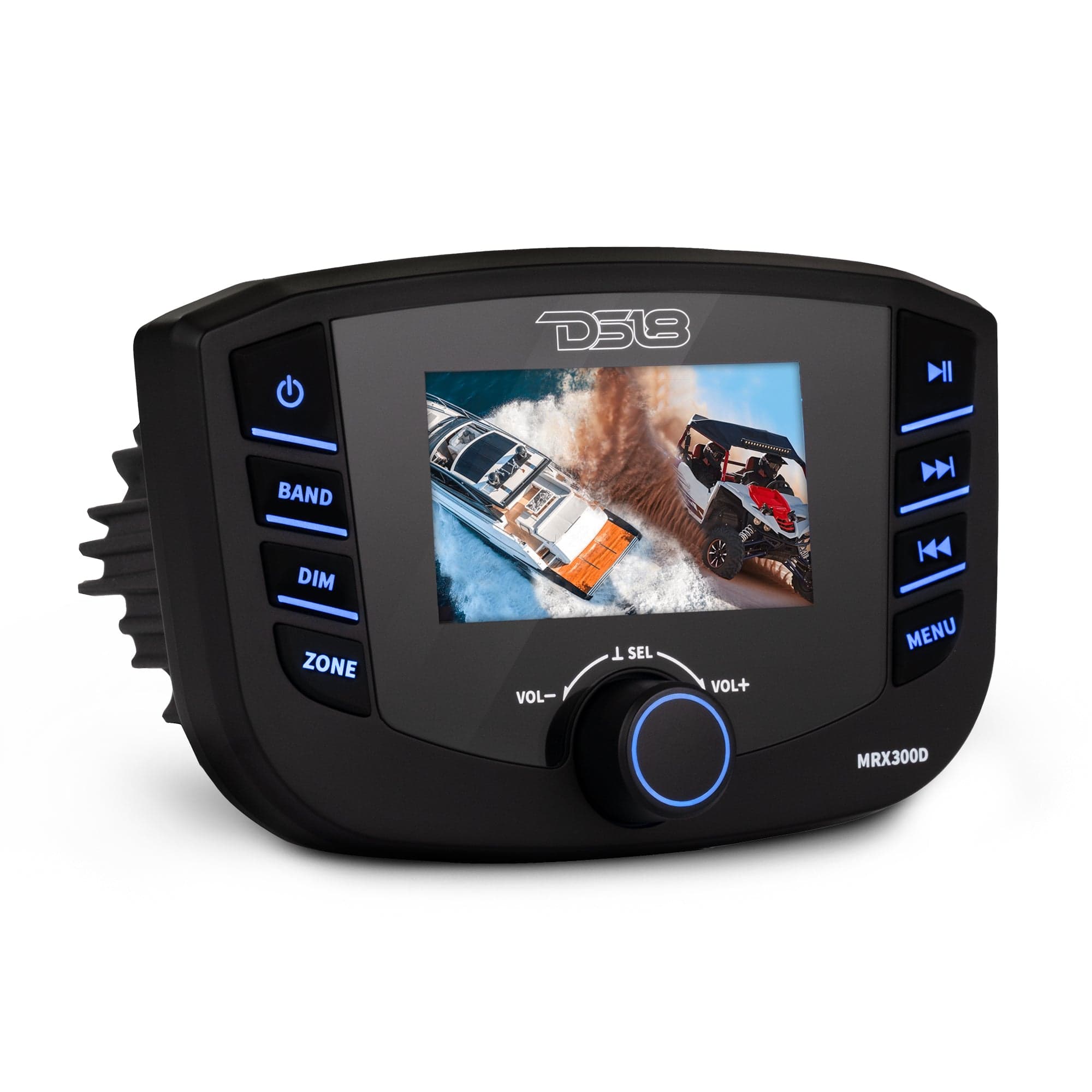 Unidad principal marina con pantalla TFT, 3 zonas, salida de 4 voltios, Bluetooth, RDS, 4 x 50 vatios con DAB+ para Europa