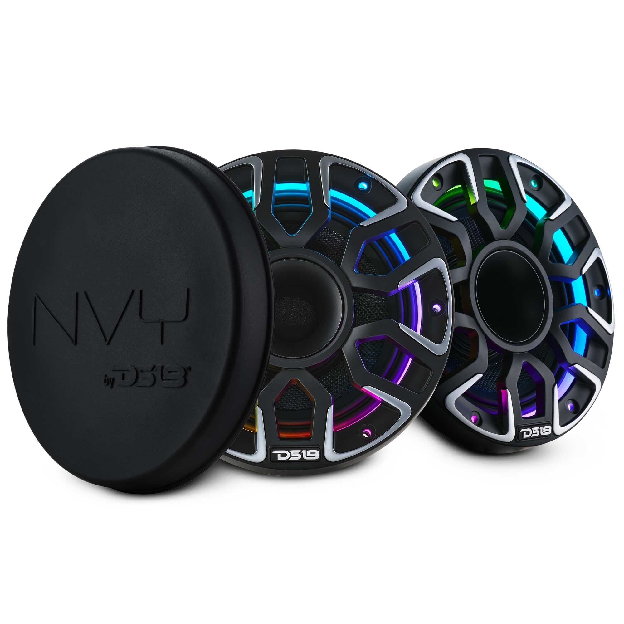 Altavoz coaxial híbrido de grado marino de 6,5" con imán de neodimio, cono de Kevlar y driver de compresión | 200 W RMS 4 ohmios