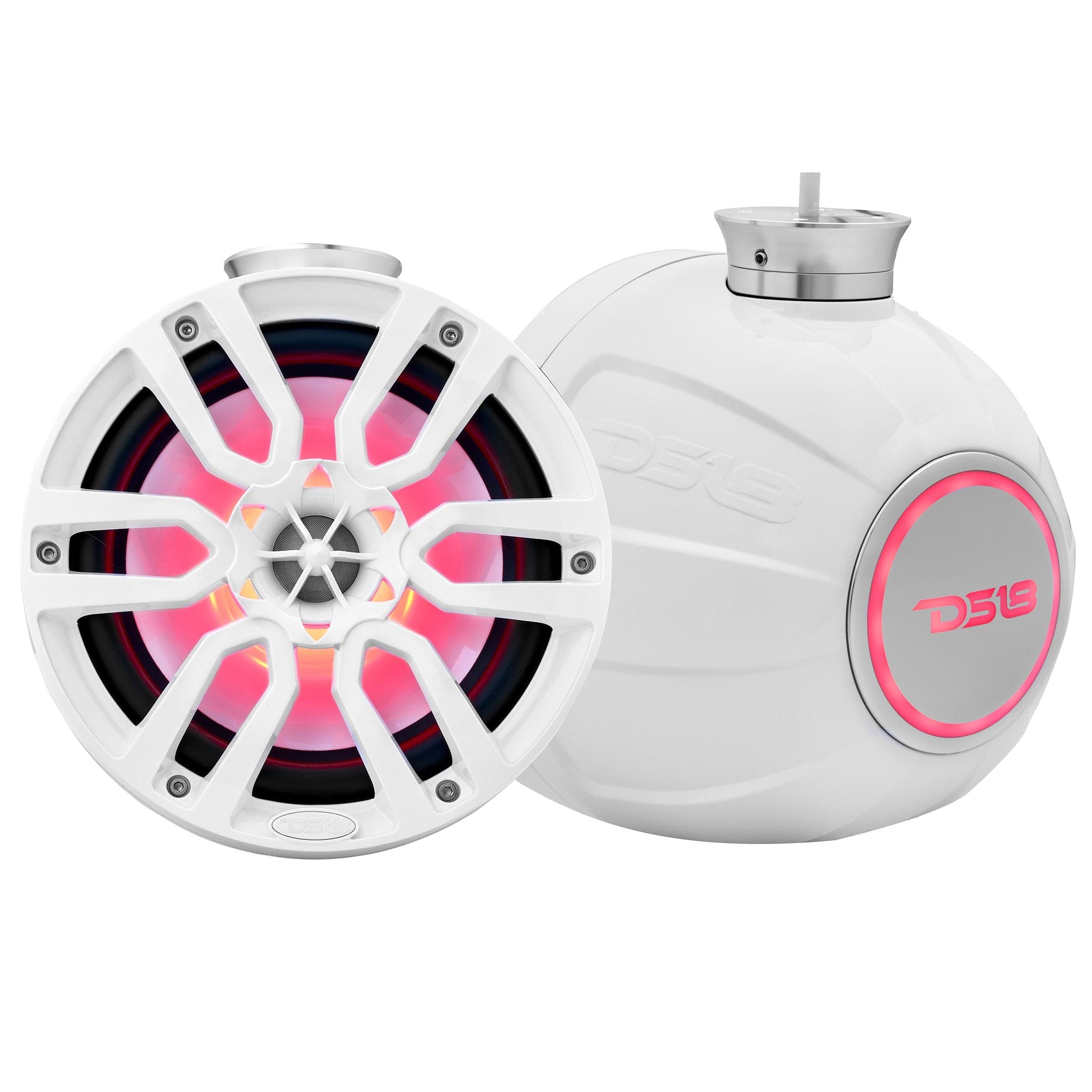 Altavoces NXL Pod de 8" y 375 W con luces LED RGB integradas (par): perfectos para motos acuáticas.
