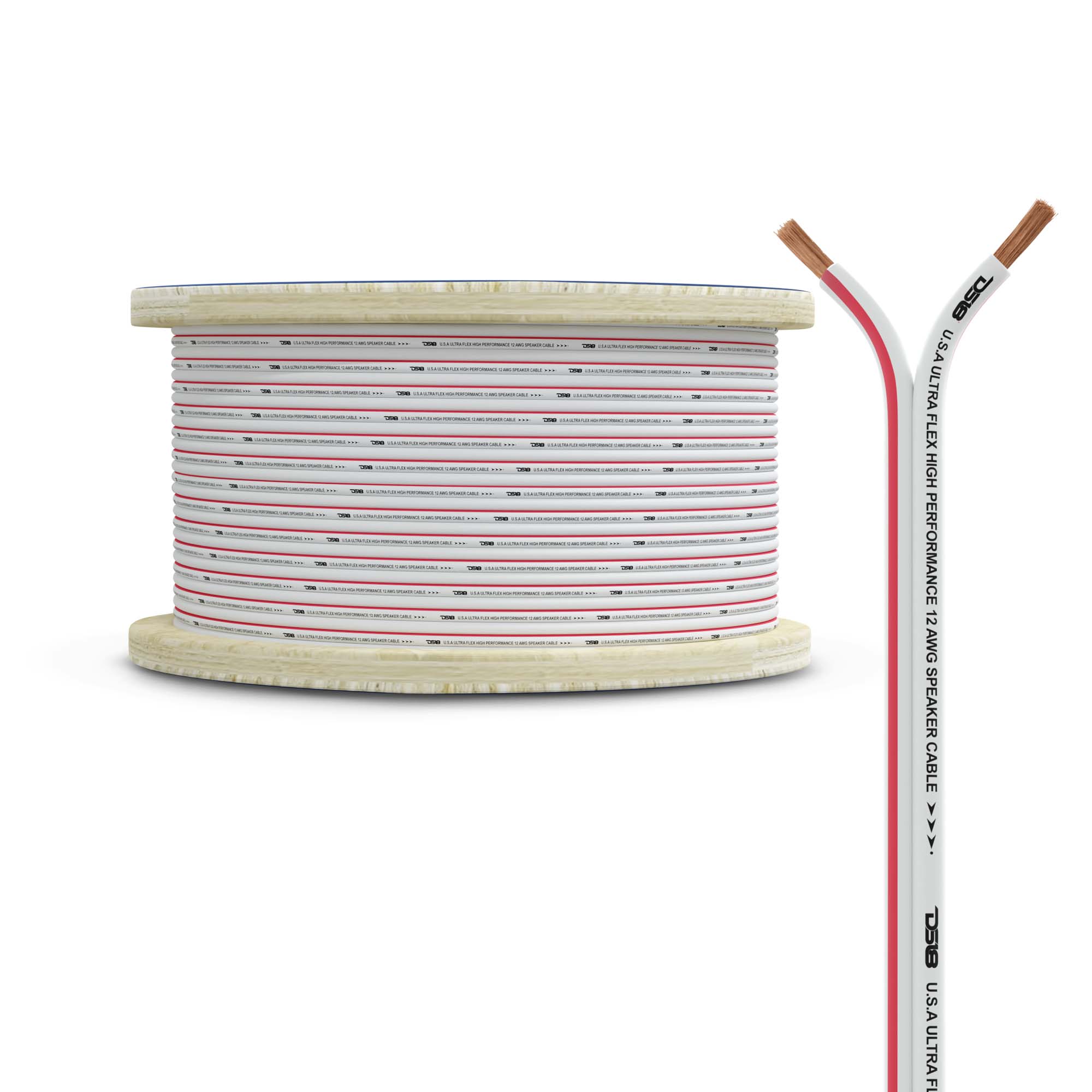Cable para altavoces de cobre OFC estañado 100% de grado marino, calibre 12, 150 pies