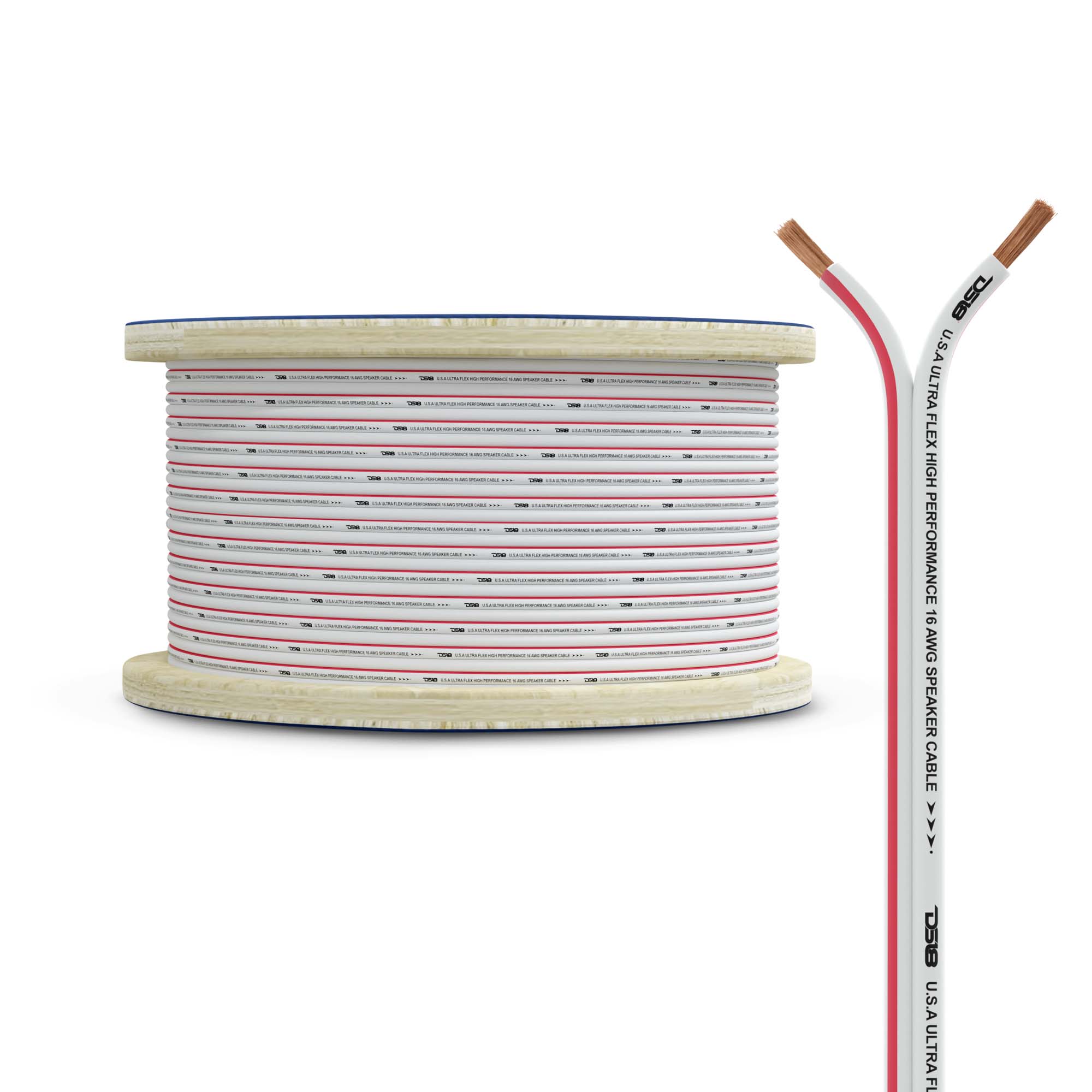 Cable para altavoces de cobre OFC estañado 100% de grado marino, calibre 16, 150 pies