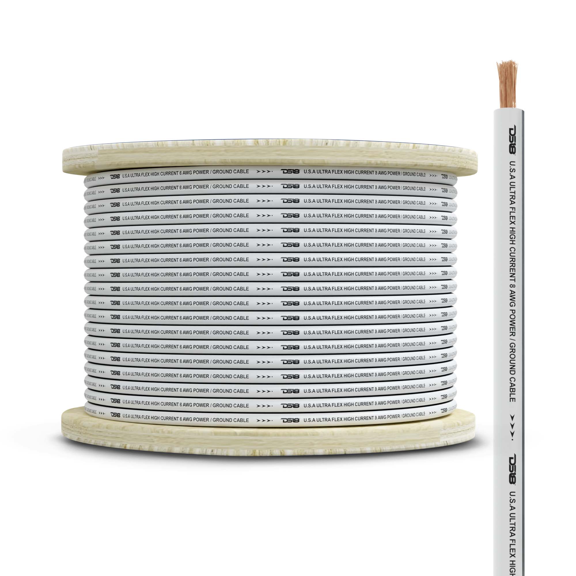 Cable de tierra OFC de cobre 100% estañado de grado marino de calibre 8 - 100 pies