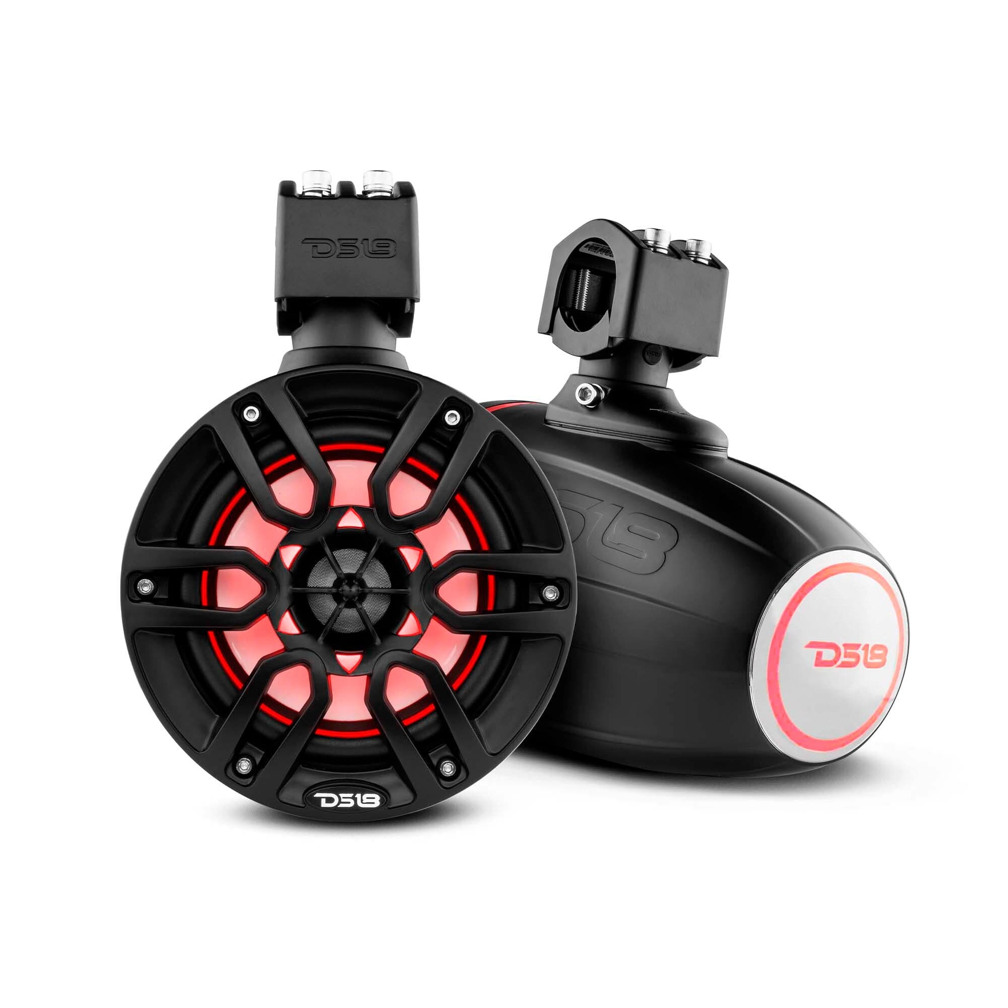 Torres de iluminación LED RGB NXL de 6,5" para embarcaciones y vehículos recreativos, 100 vatios RMS - Negro