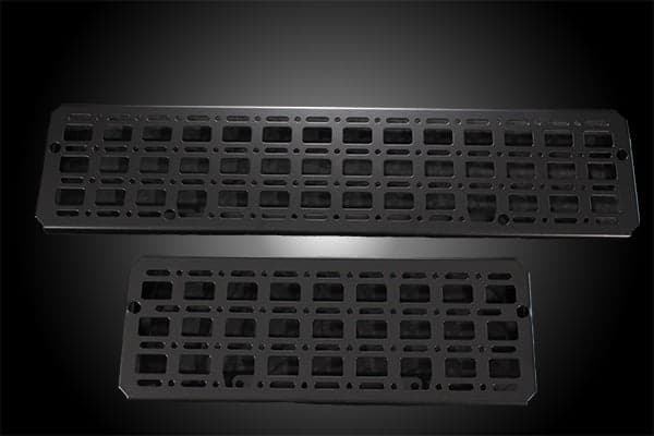 Rear Seat Molle Panel 60/40 Pair - Black Powdercoat