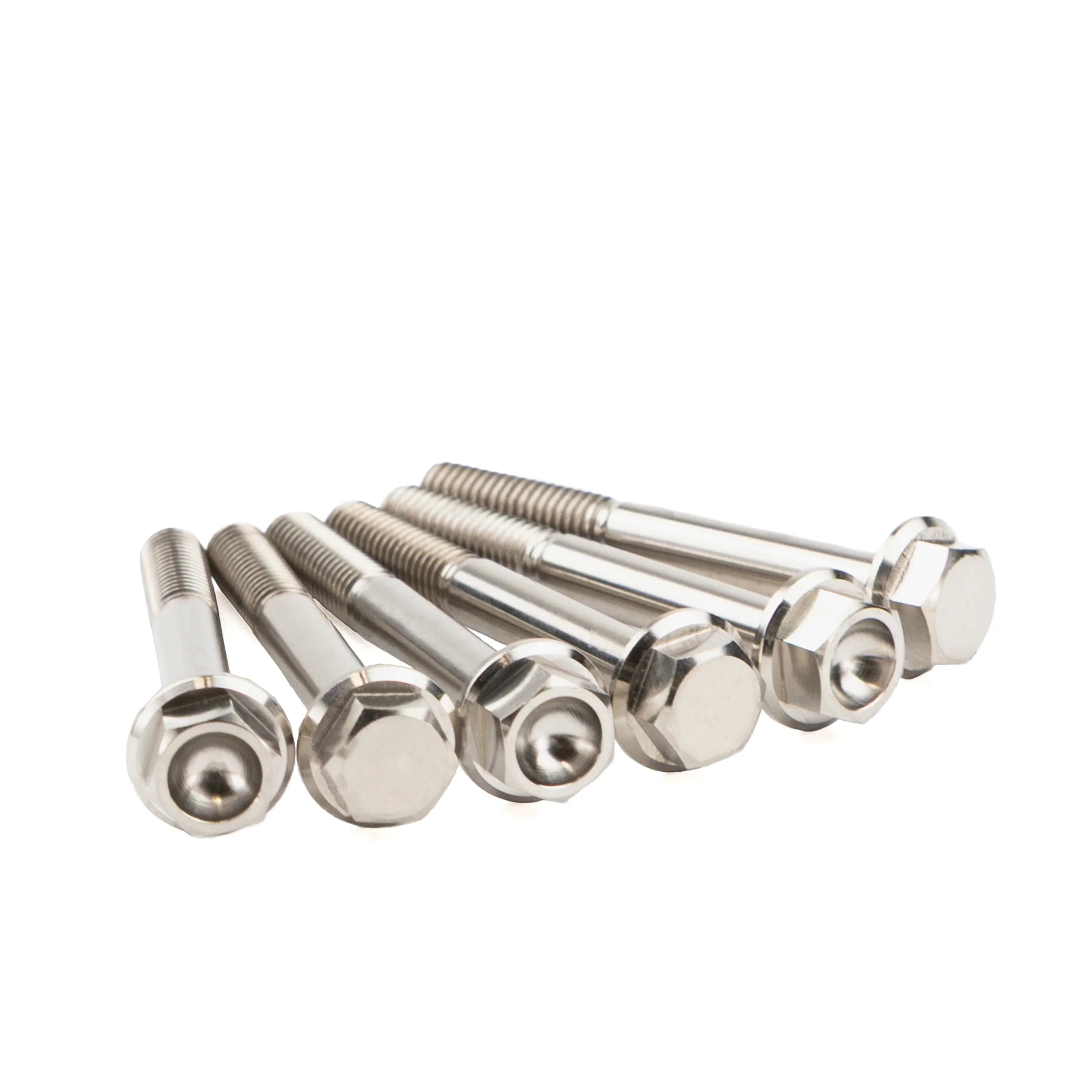RPM RZR P90x TITANIUM Clutch Cover Bolts (QTY 6) #7517932 Hex Screw Flange M6X1.0X50mm