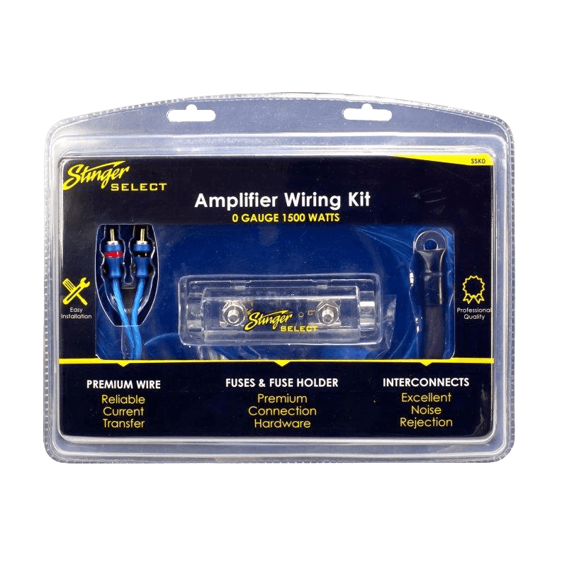 1/0 GA 1,500 Watt Complete Amplifier Copper Wiring Kit