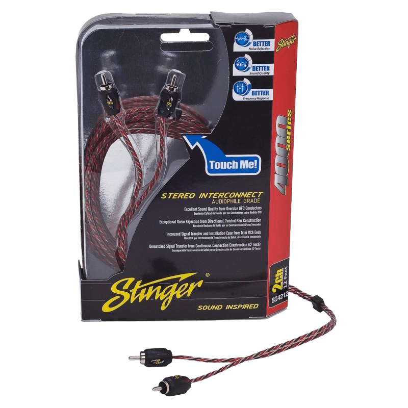 12ft 4000 Series RCA Interconnect Cable | 2-Channel or 4-Channel