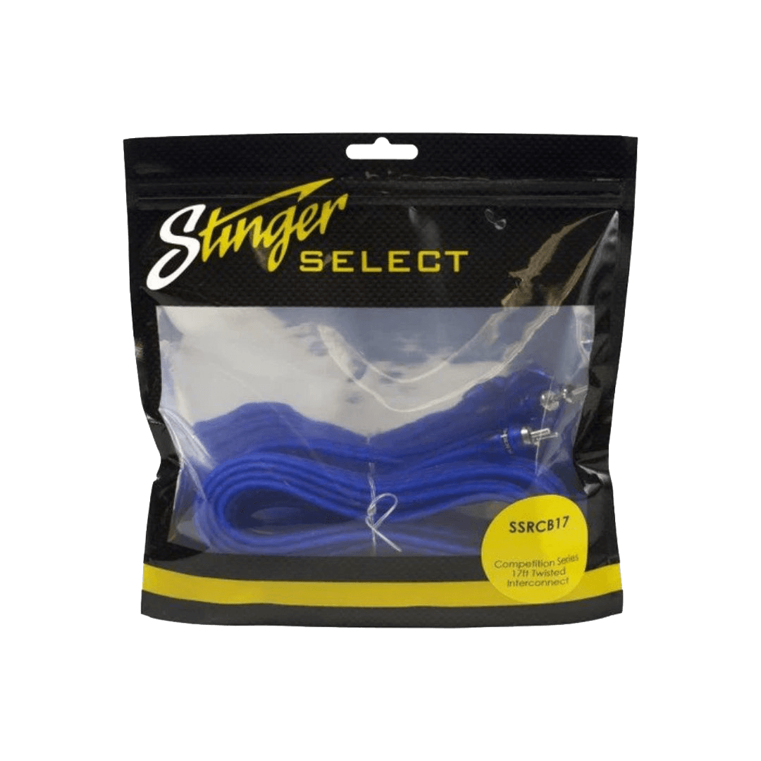 17ft Stinger Select 2-Channel RCA Twisted Interconnect Cable