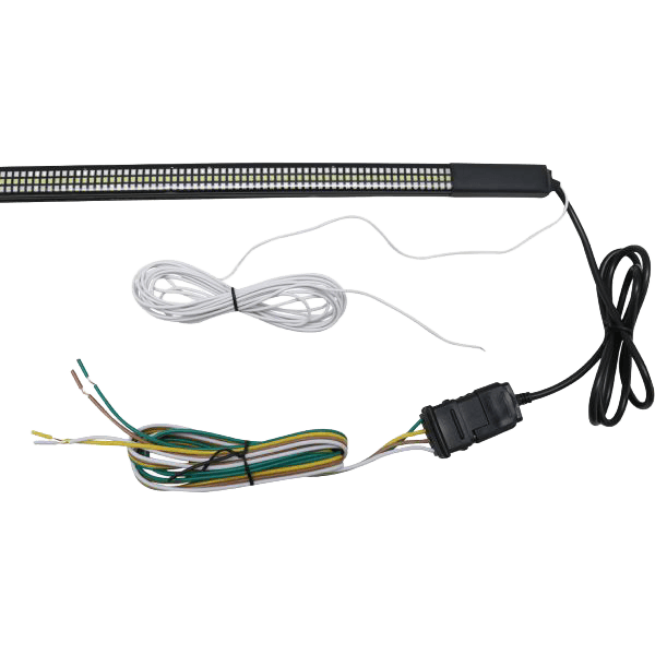 48" Triple Row LED Truck Tailgate Light Bar with Sequential Amber Turn Signals by Race Sport Lighting