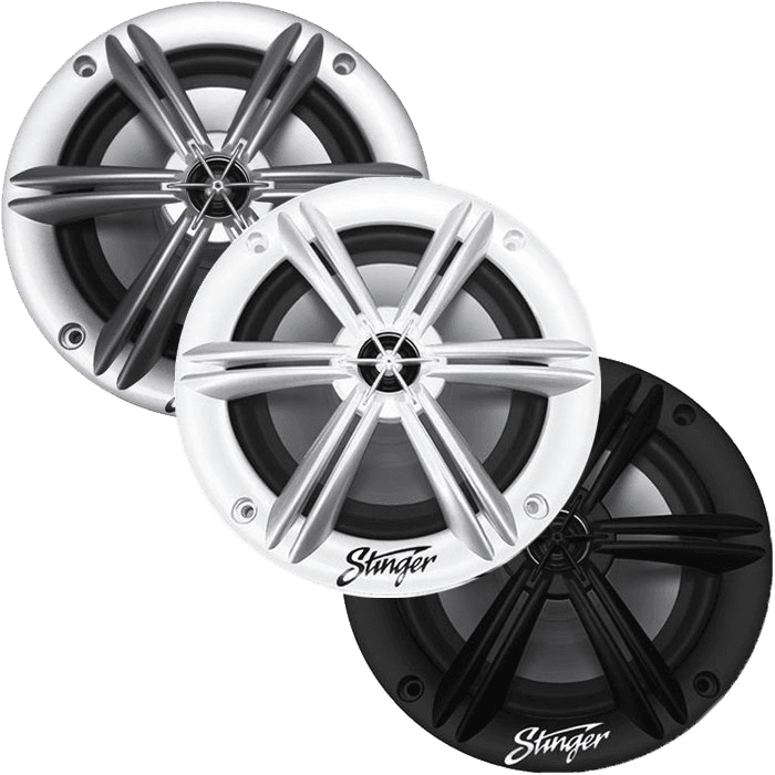 6.5" Coaxial Marine Speakers (Set of Two)