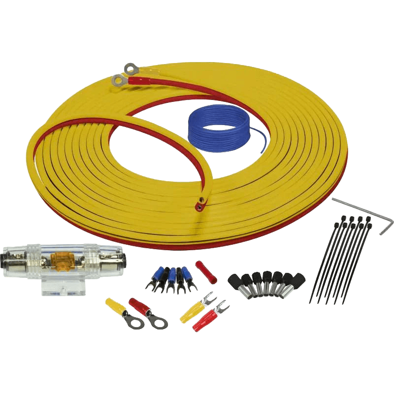 8GA Marine Compliant Wiring Kit With Dual Siamese Power/Ground Wire (7 Meter)