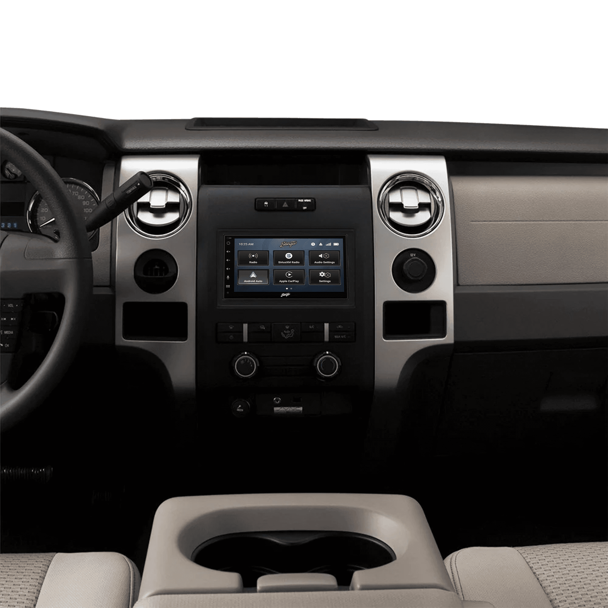 Ford F-150 (2009-2014) Stinger 6.8" Double DIN Radio Kit | Plug-&-Play