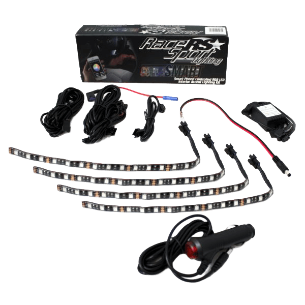 LED Interior RGB Multi-Color Accent Kit ColorSMART Smartphone Controlled by Race Sport Lighting