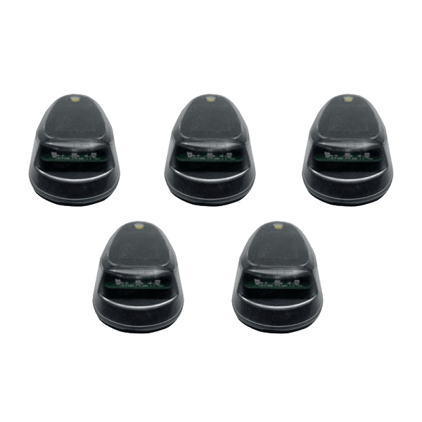 LoPro Wireless Solar-Powered Truck Cab Amber LED Light (5-Piece Roof System) by Race Sport Lighting