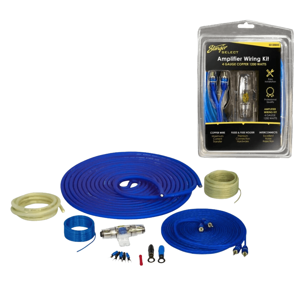 4GA 1200 Watt Complete Amplifier Copper Wiring Kit