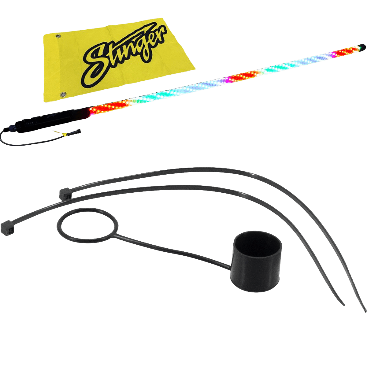 Stinger 4ft Dynamic LED RGB Whip Light (No Remote) - ENLIGHT10 App Compatible