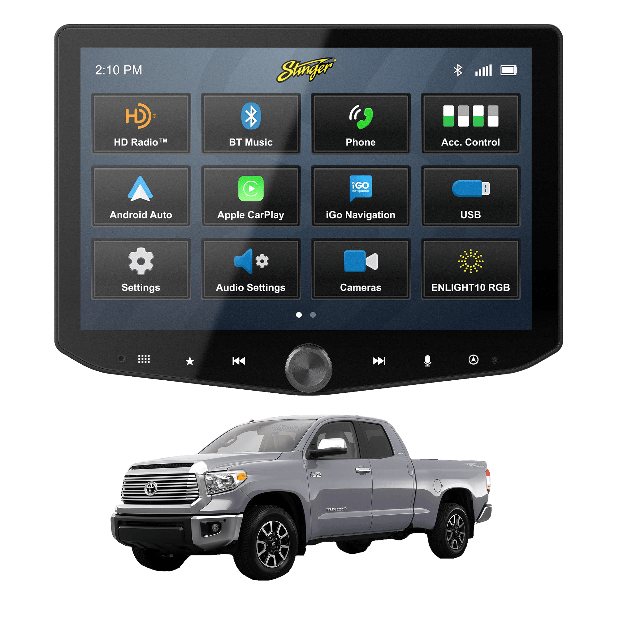 HEIGH10+ Toyota Tundra (2014-2021) 10" Plug-and-Play Radio Kit
