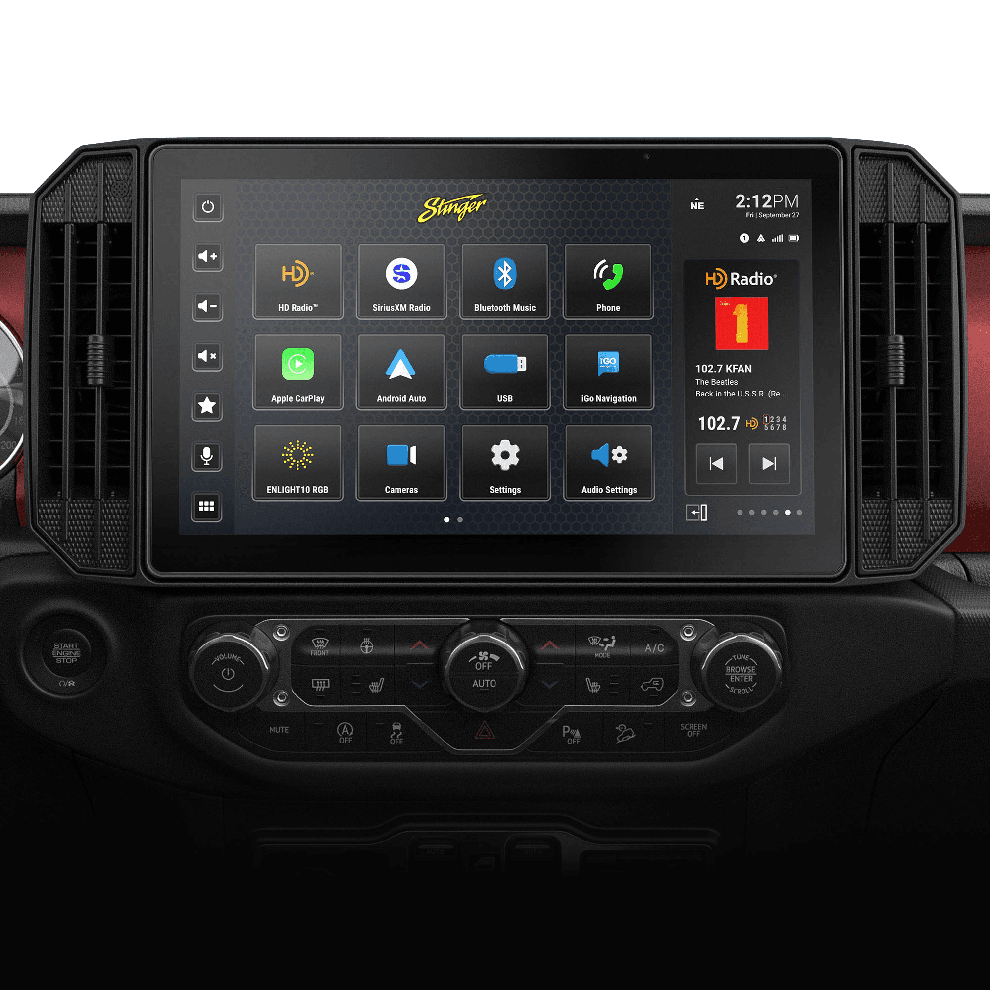 HORIZON12 Jeep Wrangler JL (2018-2023)/Gladiator JT (2020-2023) 12.8" Radio Plug-&-Play Kit