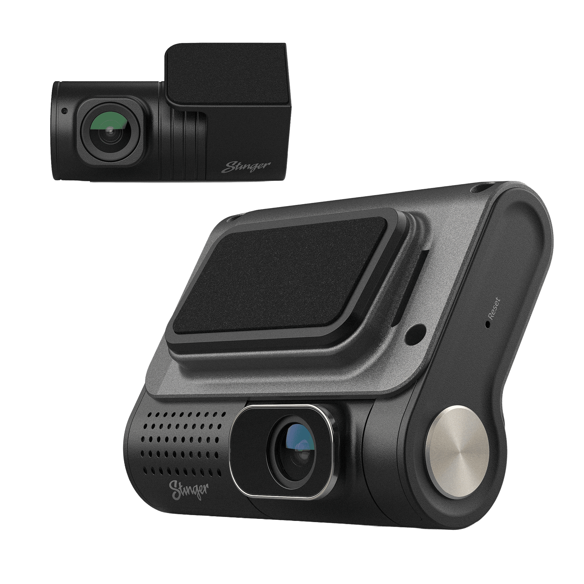 Stinger OPSIS™ Universal 2K Quad HD Front & FHD Rear Dash Camera