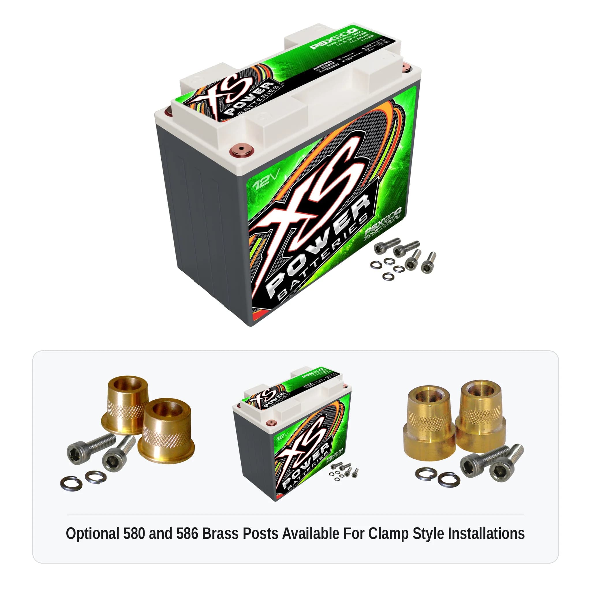 Batería AGM Powersports XS Power PSX20Q — Grupo 20/20L, 12V Ciclo Profundo | PSX20Q