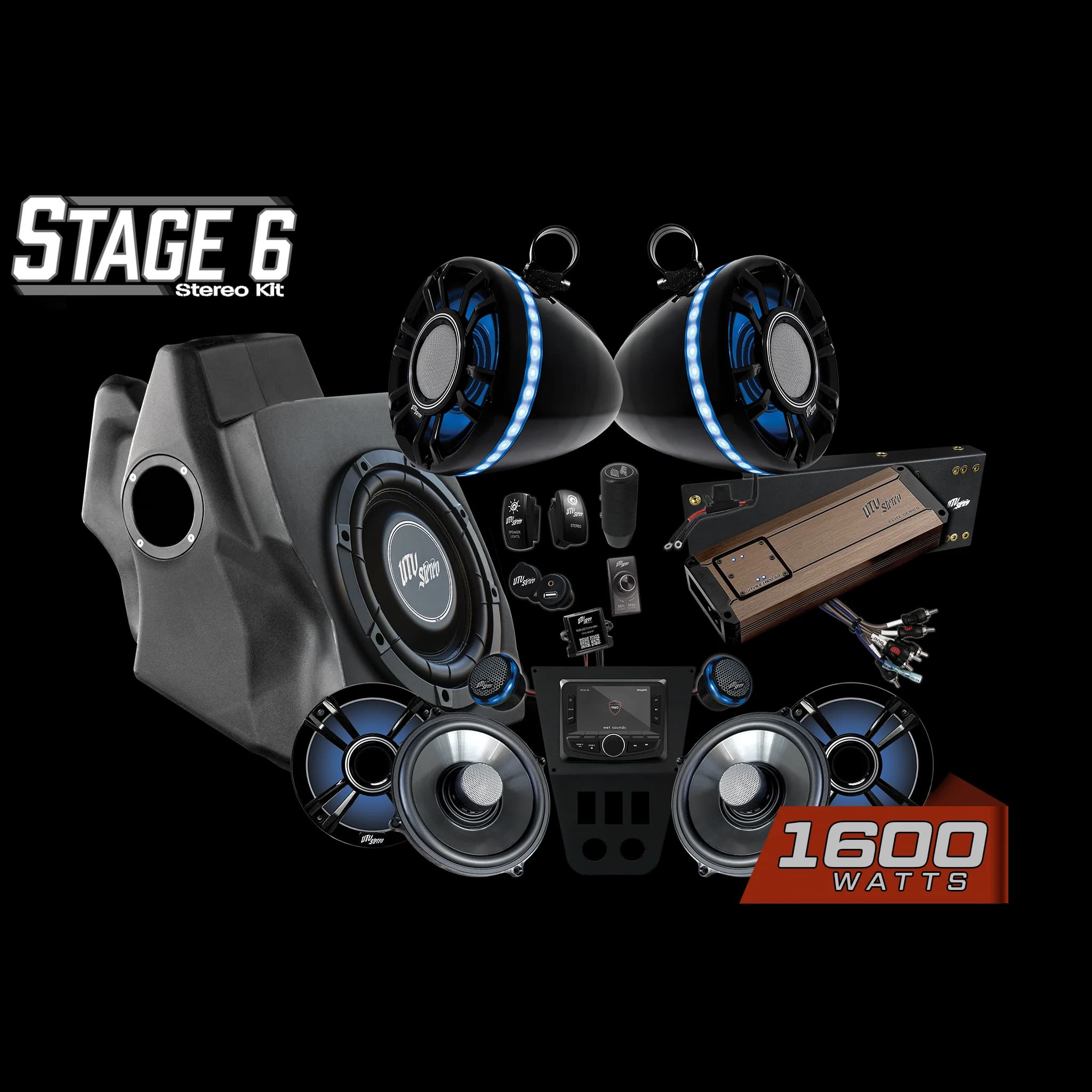 Kit de Audio Completo Elite Stage 6 para Polaris RZR Pro 2020-2024 | UTVS-PRO-S6-E