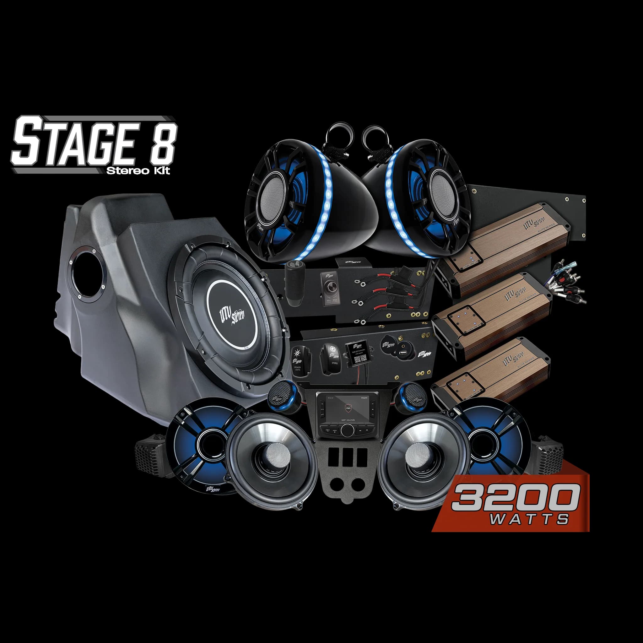 Kit de Audio Completo Elite Stage 8 para Polaris RZR Pro 2025-2026 | UTVS-PRO2-S8-E