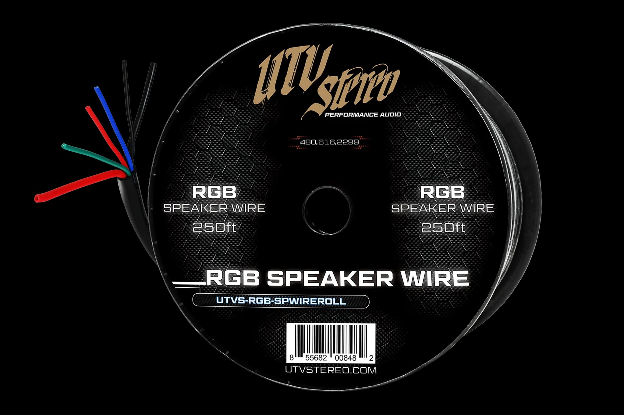 Cable RGB de 6 Conductores para Bocinas - 50 pies | UTVS-RGB-SPWIRE-50
